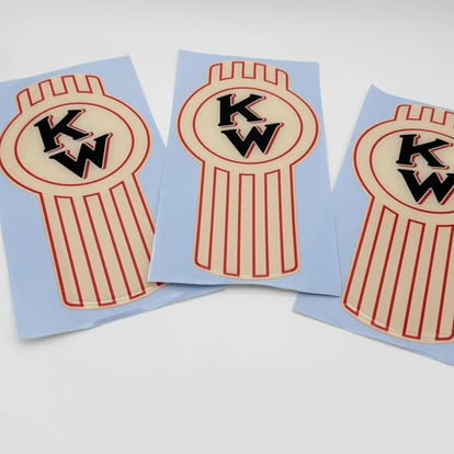 Set of custom KW emblem decals