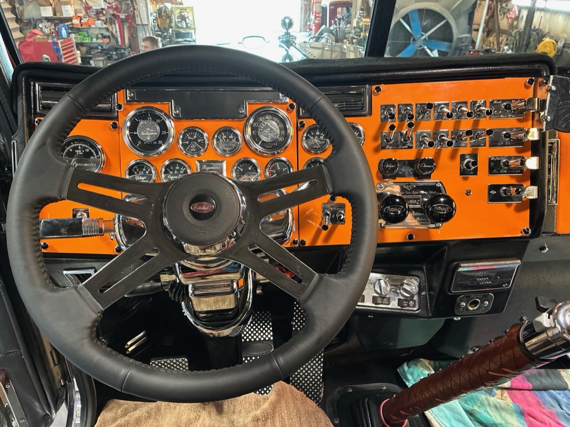 Custom dash and controls installed