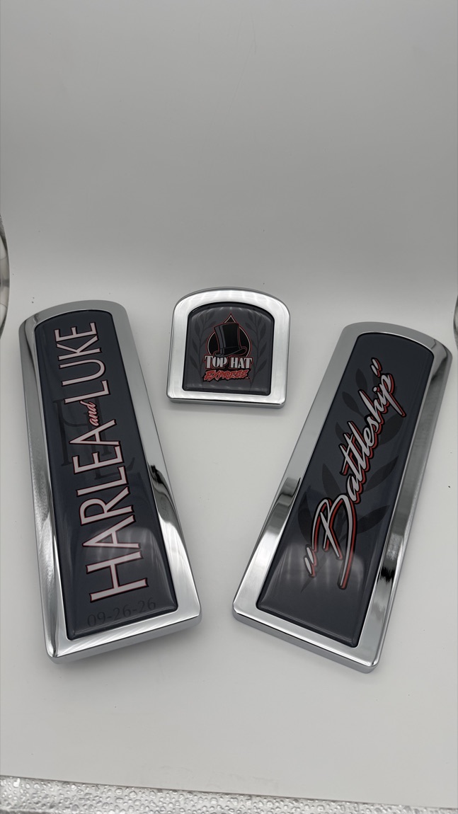Harlea-Luke custom name pedal set