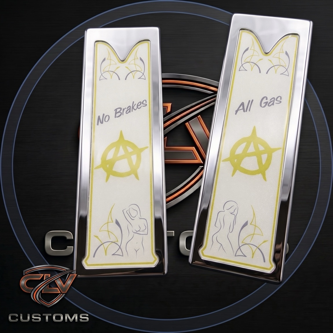 Custom themed pedals