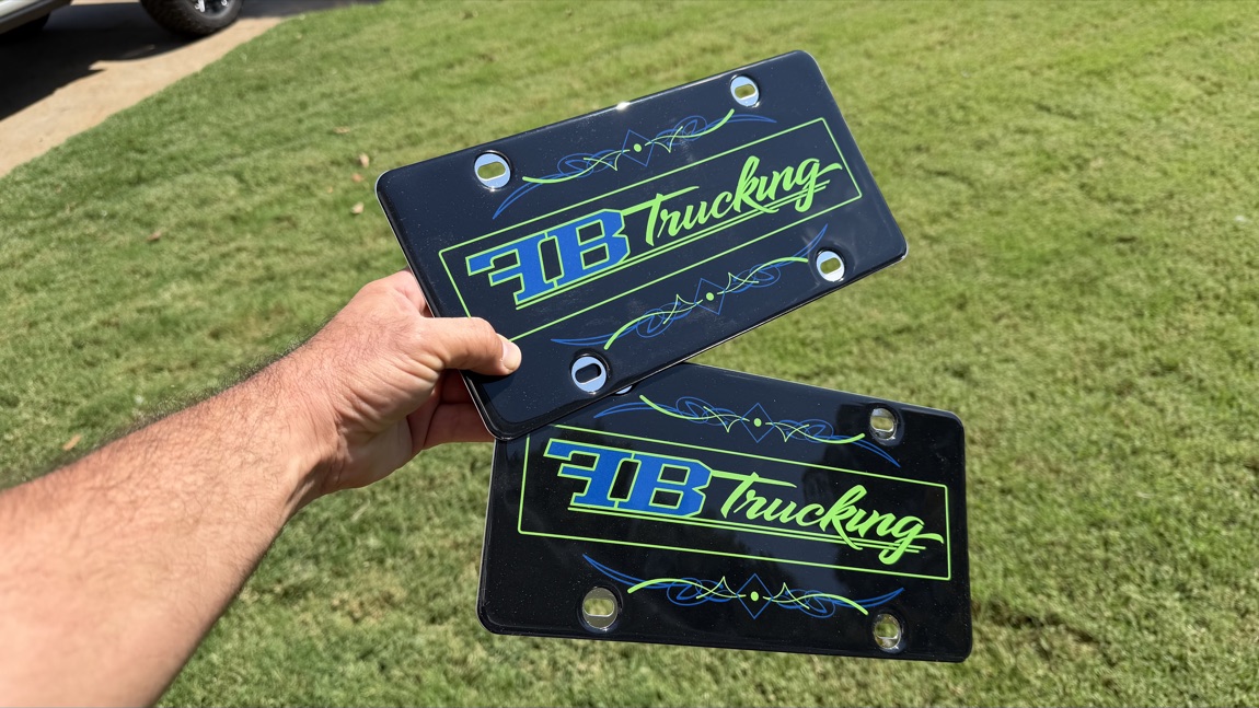 Custom front license plates