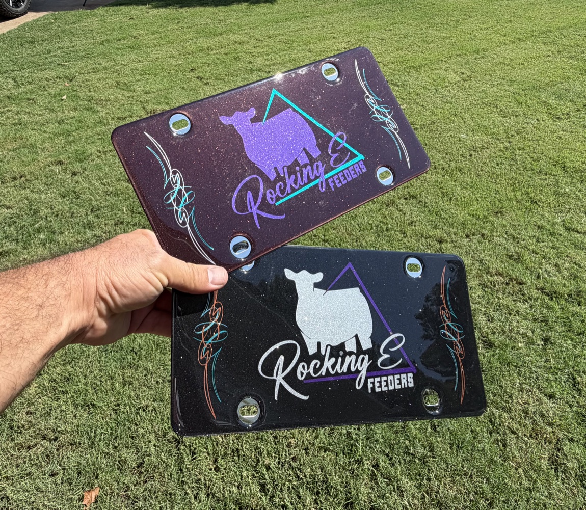 Rocking E Feeders ranch plate