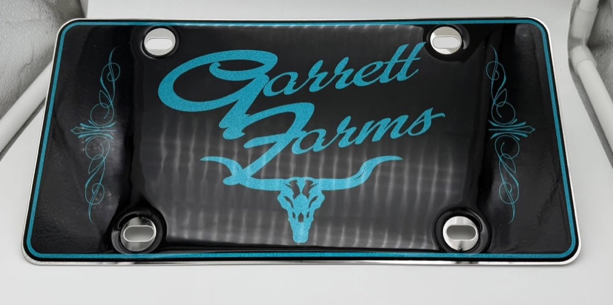 Garrett Farms custom front plate